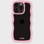 Kryt na iPhone HOLDIT Wavy Pink / Transparent | Lavly.cz
