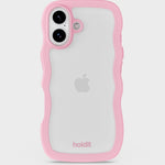 Kryt na iPhone HOLDIT Wavy Pink / Transparent | Lavly.cz
