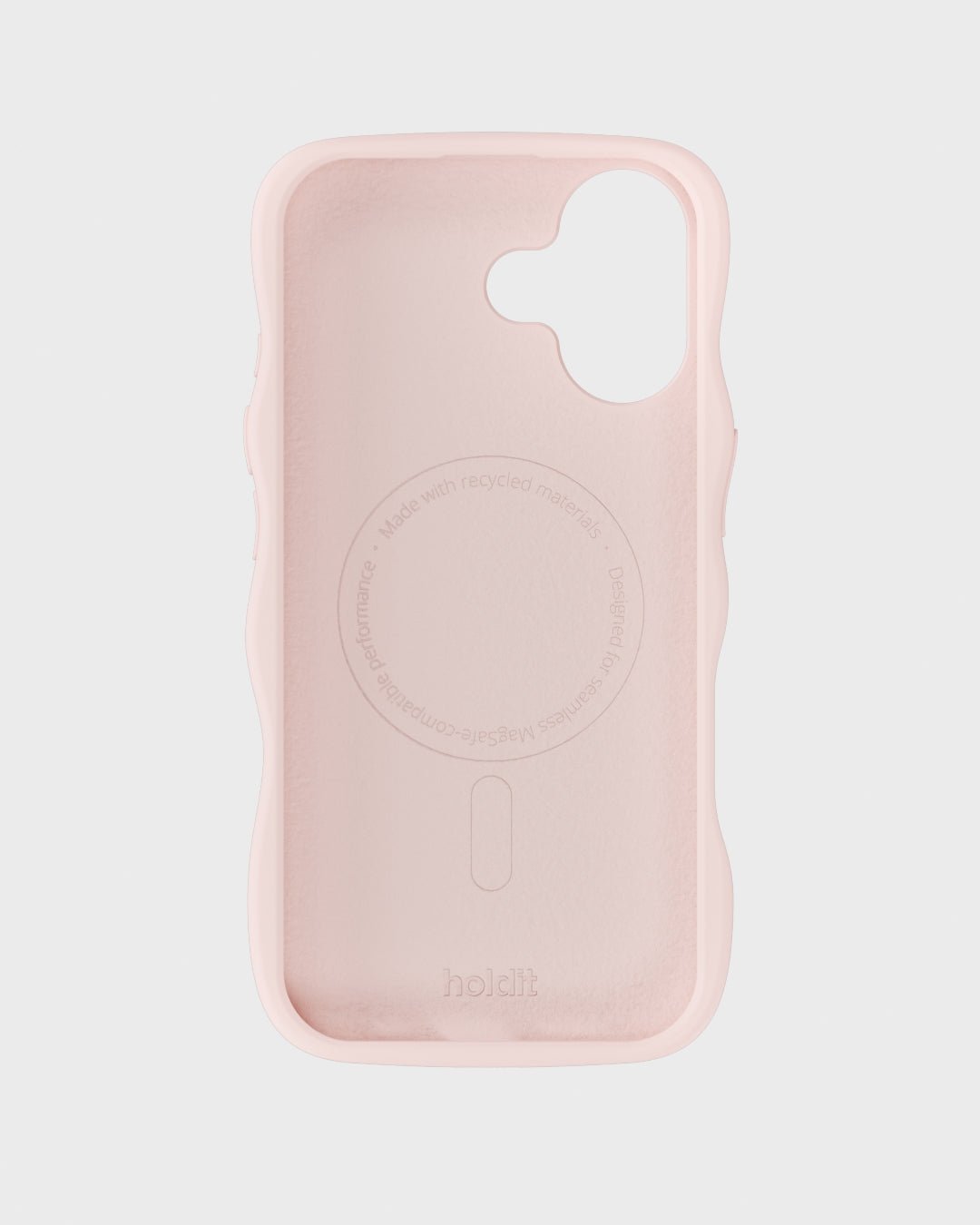 Kryt na iPhone HOLDIT Wavy Silicone MagSafe Ballerina Pink | Lavly.cz