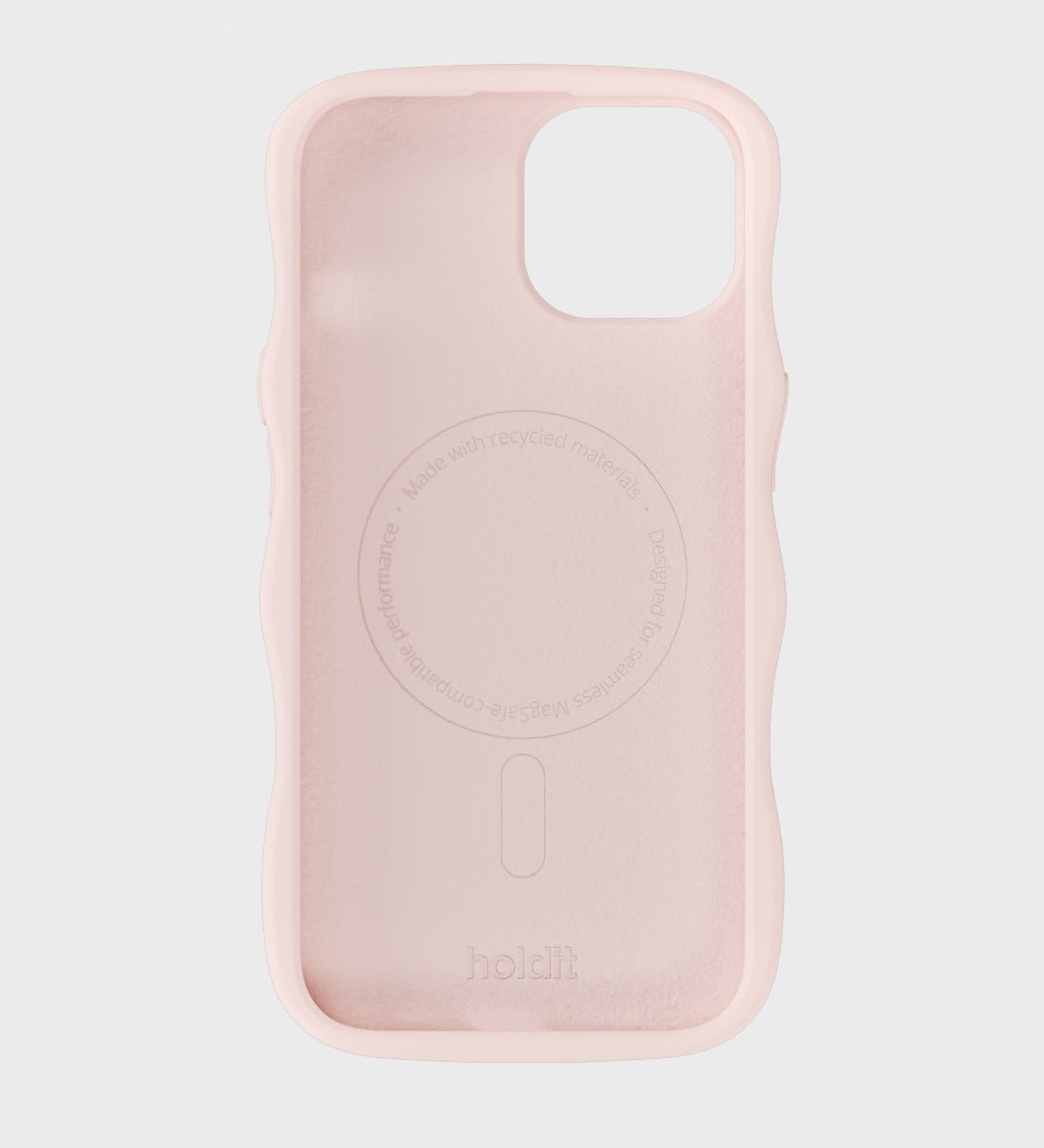 Kryt na iPhone HOLDIT Wavy Silicone MagSafe Ballerina Pink | Lavly.cz