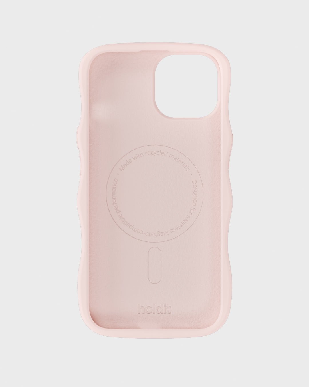 Kryt na iPhone HOLDIT Wavy Silicone MagSafe Ballerina Pink | Lavly.cz