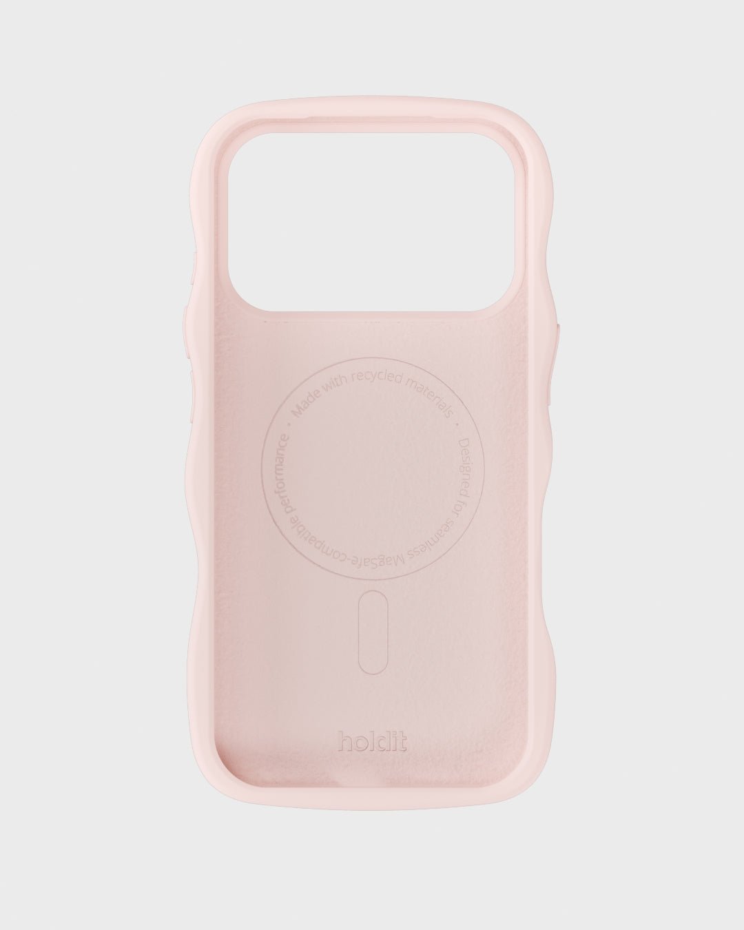 Kryt na iPhone HOLDIT Wavy Silicone MagSafe Ballerina Pink | Lavly.cz