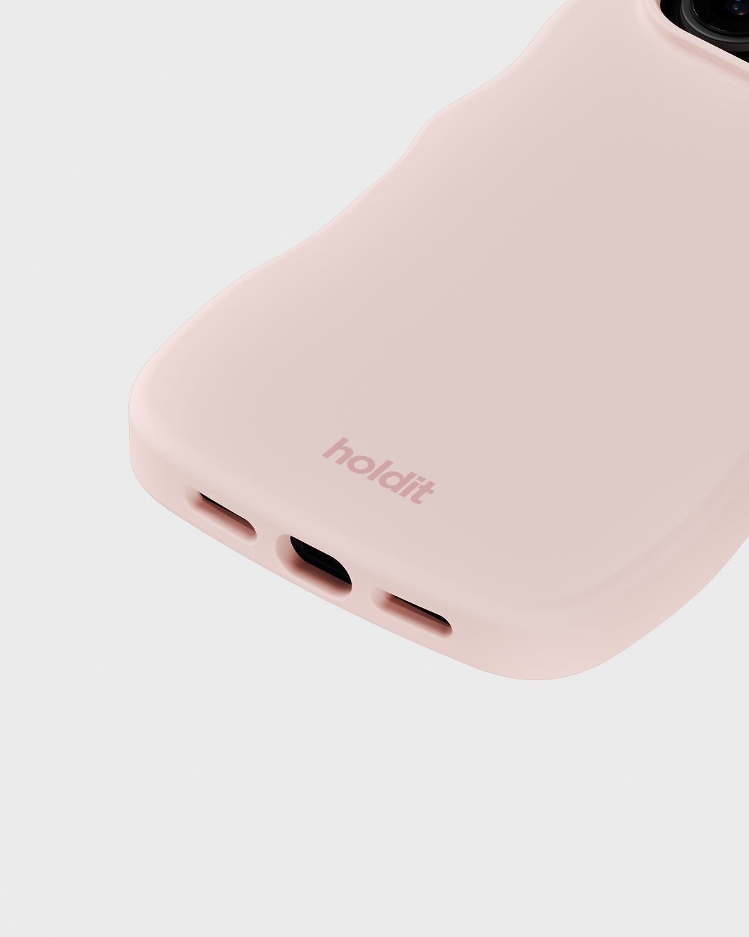 Kryt na iPhone HOLDIT Wavy Silicone MagSafe Ballerina Pink | Lavly.cz