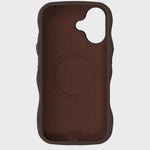 Kryt na iPhone HOLDIT Wavy Silicone MagSafe Chocolate | Lavly.cz