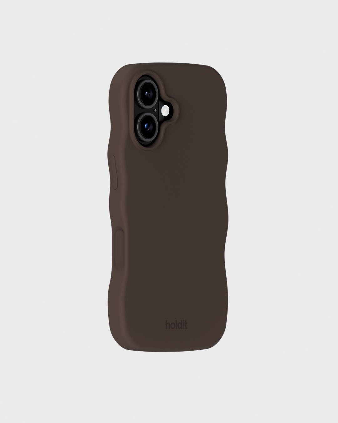 Kryt na iPhone HOLDIT Wavy Silicone MagSafe Chocolate | Lavly.cz