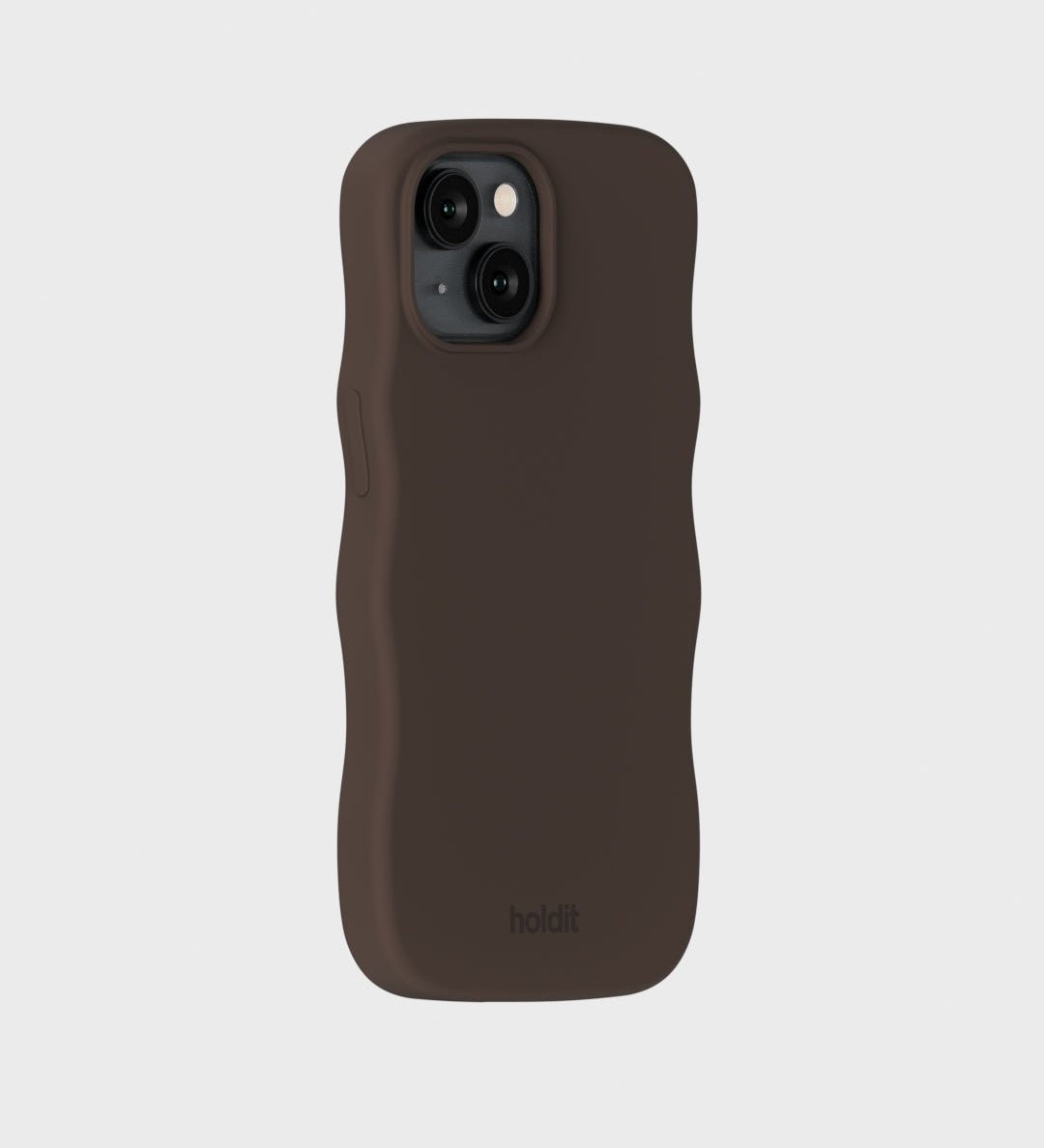 Kryt na iPhone HOLDIT Wavy Silicone MagSafe Chocolate | Lavly.cz