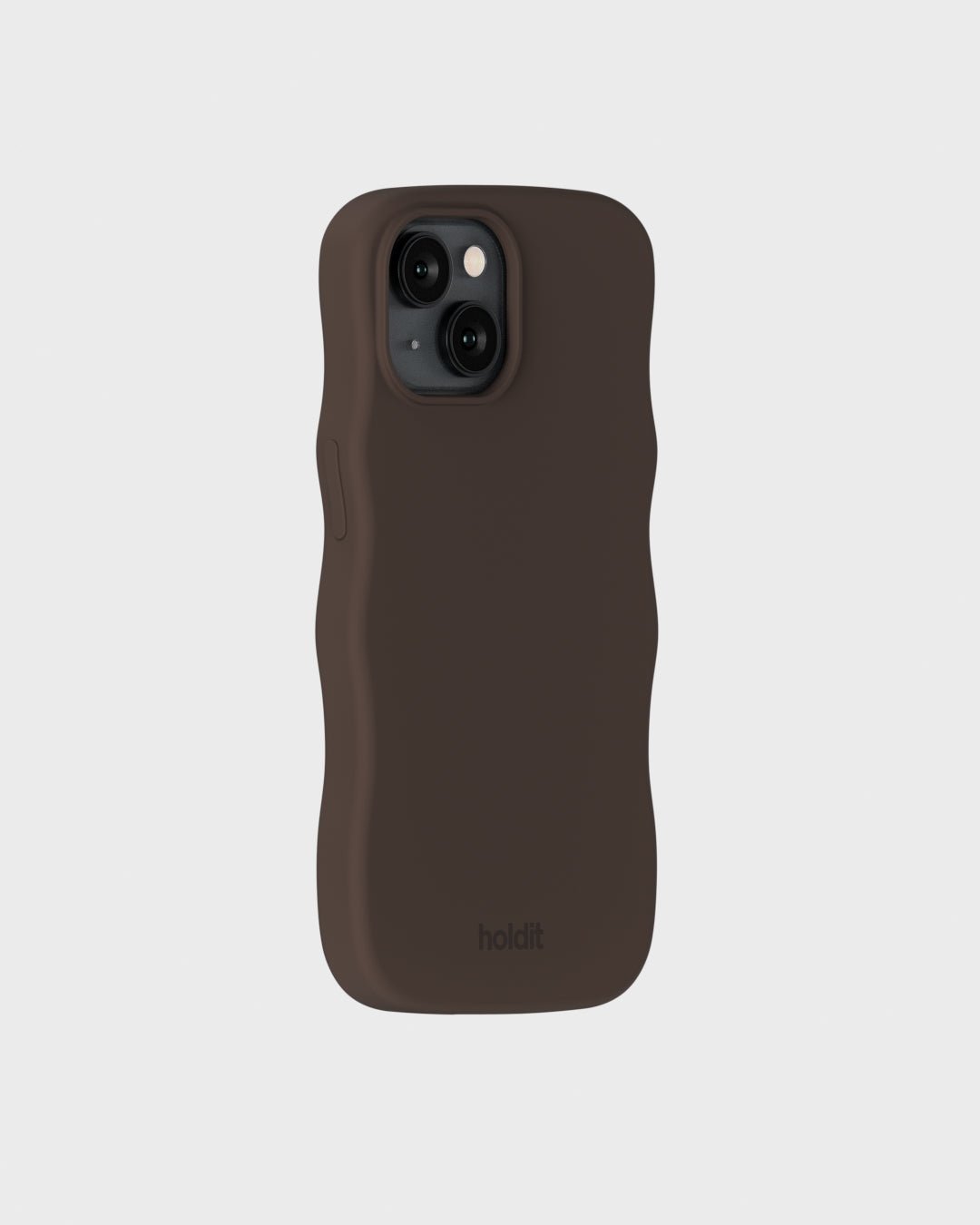 Kryt na iPhone HOLDIT Wavy Silicone MagSafe Chocolate | Lavly.cz