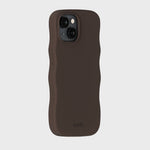 Kryt na iPhone HOLDIT Wavy Silicone MagSafe Chocolate | Lavly.cz
