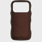 Kryt na iPhone HOLDIT Wavy Silicone MagSafe Chocolate | Lavly.cz