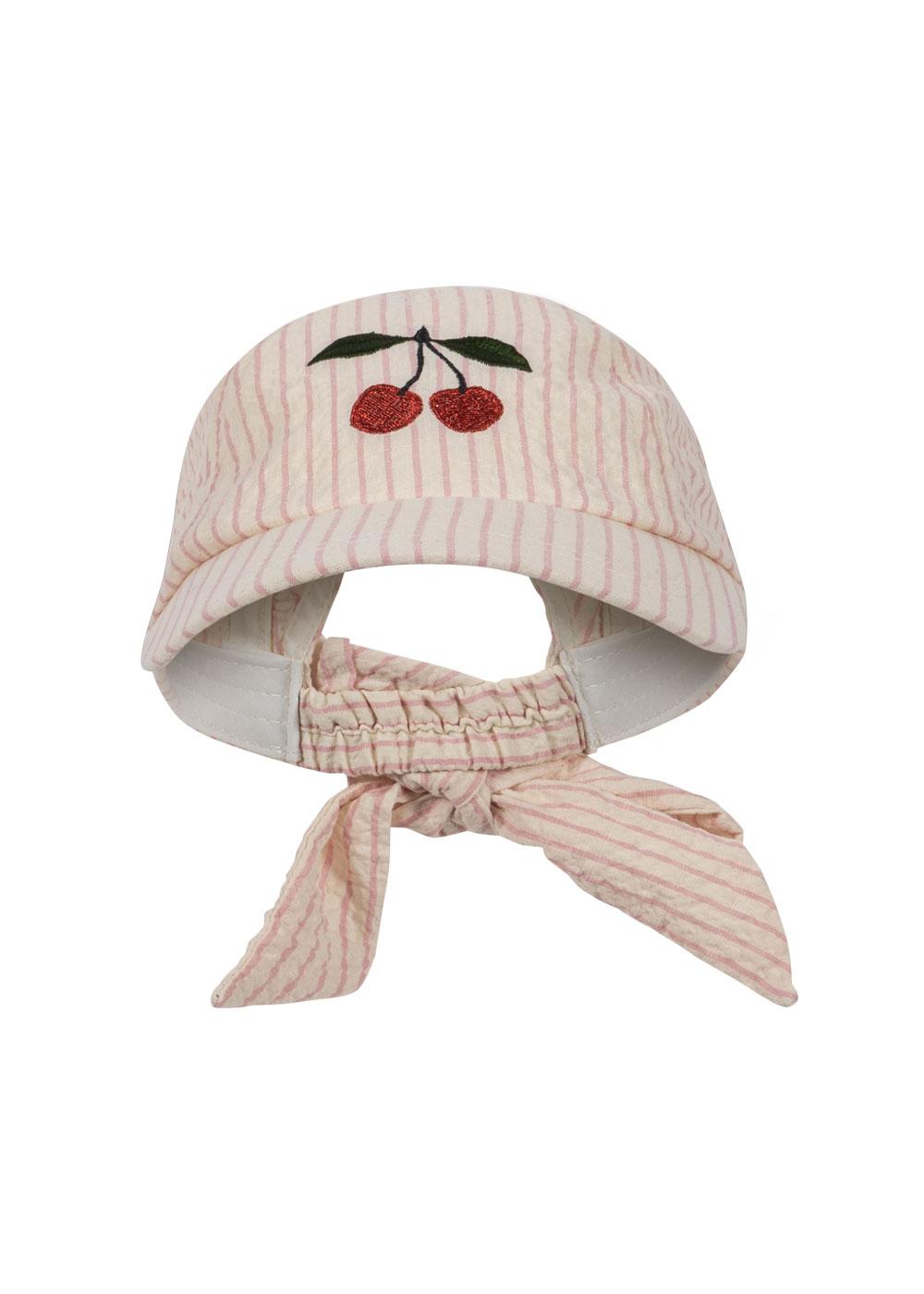 Kšiltovka s mašlí KONGES SLOJD Elli Peony Stripe | Stylové doplňky pro děti a ženy | Lavly.cz