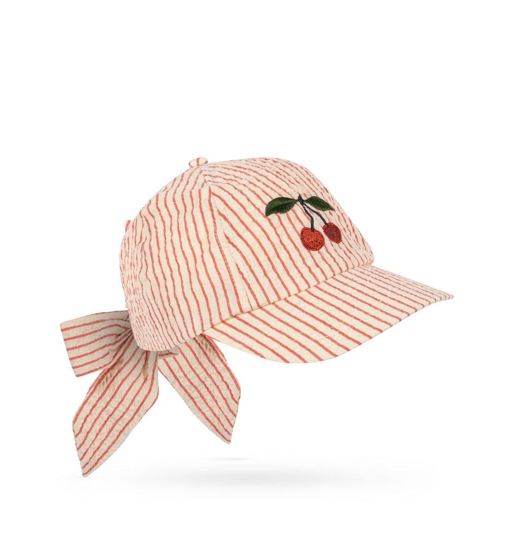 Kšiltovka s mašlí KONGES SLOJD Ellie Amour Stripe | Lavly.cz