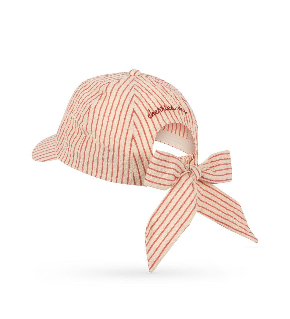 Kšiltovka s mašlí KONGES SLOJD Ellie Amour Stripe | Lavly.cz
