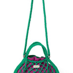 Macrame kabelka STUDIO NOOS Mini Handbag Green Purple Green | Lavly.cz