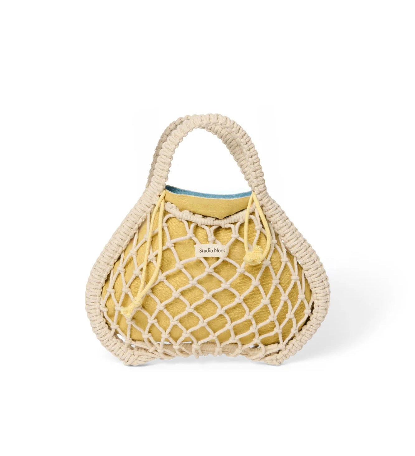 Macrame kabelka STUDIO NOOS Mini Handbag Natural Blue Yellow | Lavly.cz