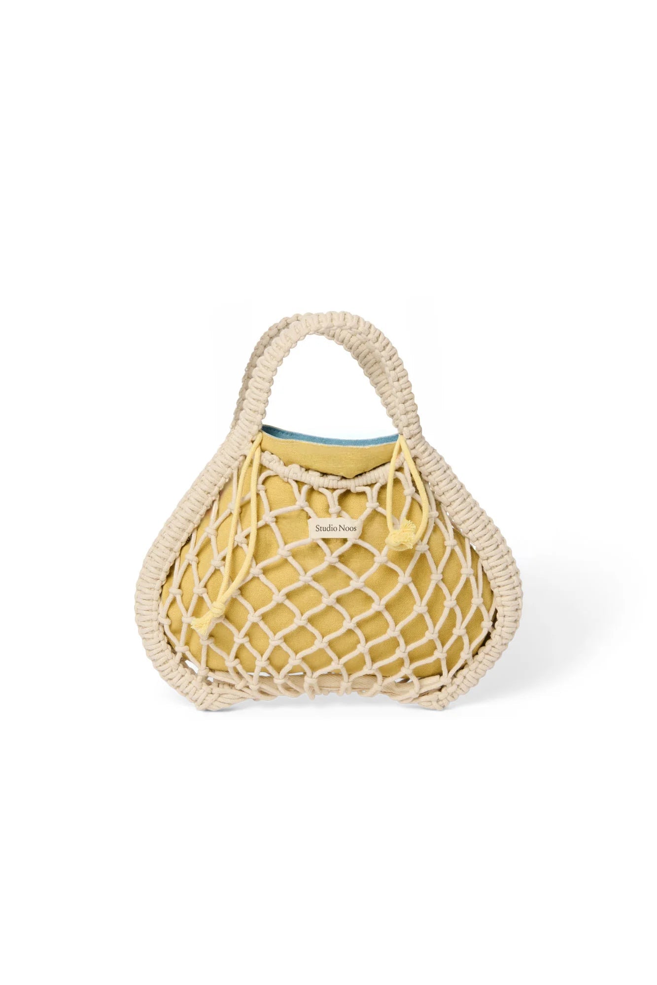 Macrame kabelka STUDIO NOOS Mini Handbag Natural Blue Yellow | Lavly.cz