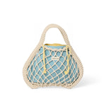 Macrame kabelka STUDIO NOOS Mini Handbag Natural Blue Yellow | Lavly.cz