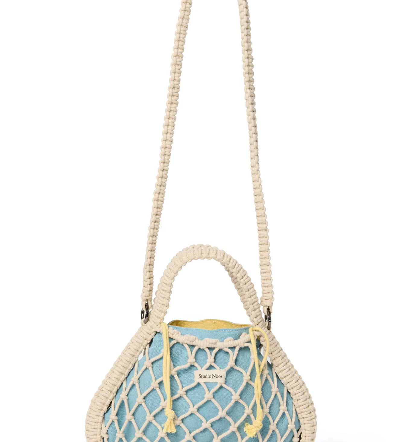 Macrame kabelka STUDIO NOOS Mini Handbag Natural Blue Yellow | Lavly.cz