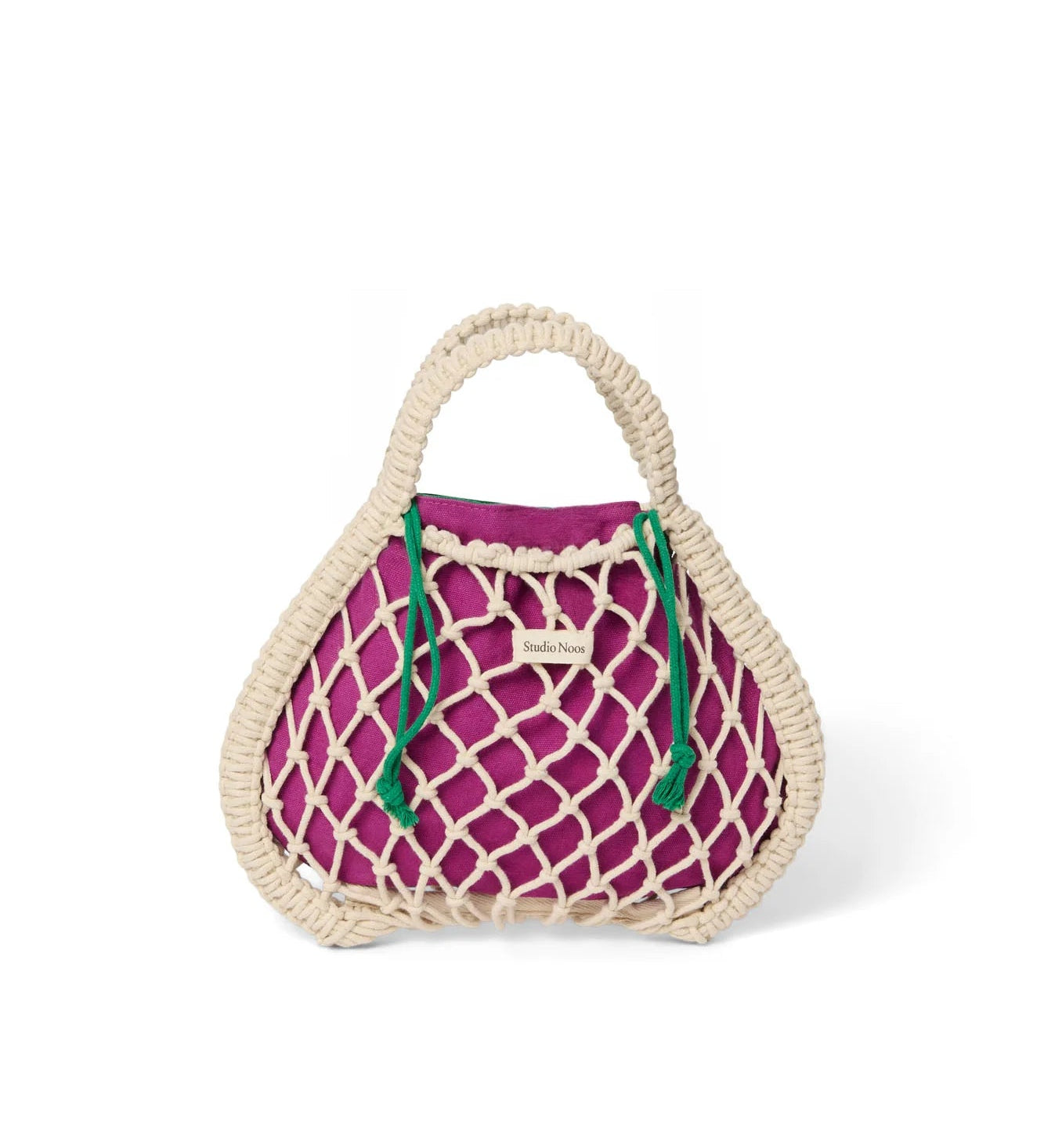 Macrame kabelka STUDIO NOOS Mini Handbag Natural Purple Green | Lavly.cz