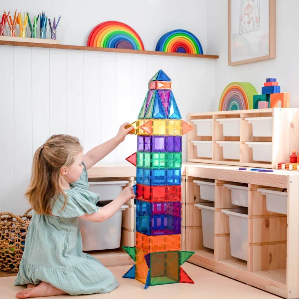 Magnetická stavebnice CONNETIX Rainbow Creative Pack 102 dílů | Stylové doplňky pro děti a ženy | Lavly.cz