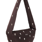 Mini crossbody taška STUDIO NOOS Brown Hearts Puffy | Lavly.cz