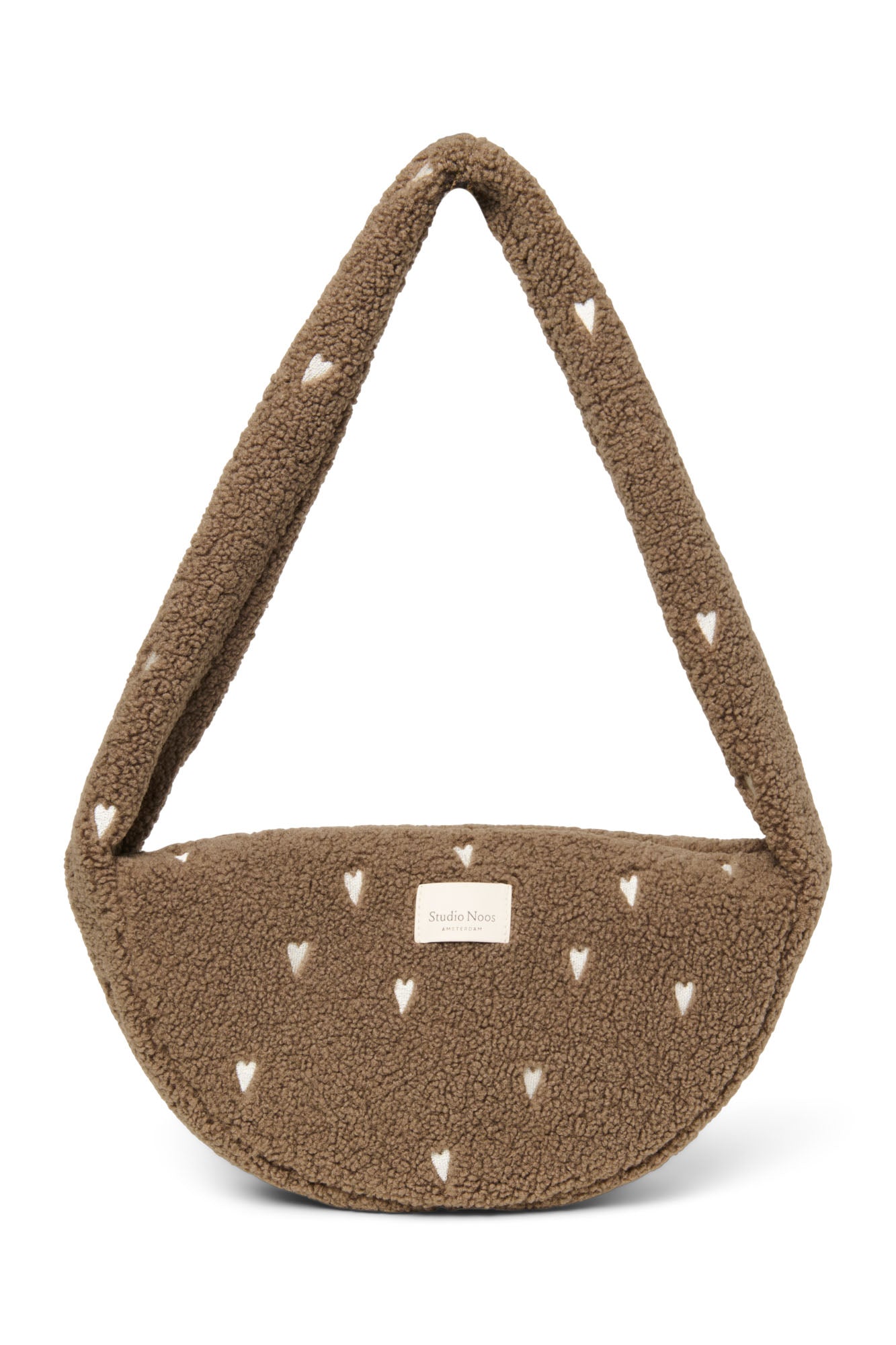Mini crossbody taška STUDIO NOOS Brown Teddy Hearts | Stylové doplňky pro děti a ženy | Lavly.cz