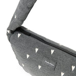 Mini crossbody taška STUDIO NOOS Grey Denim Hearts | Stylové doplňky pro děti a ženy | Lavly.cz