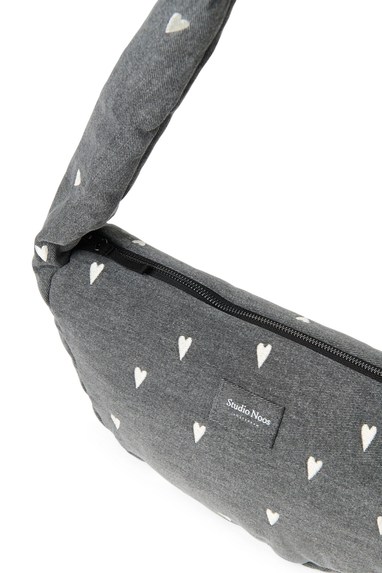 Mini crossbody taška STUDIO NOOS Grey Denim Hearts | Stylové doplňky pro děti a ženy | Lavly.cz