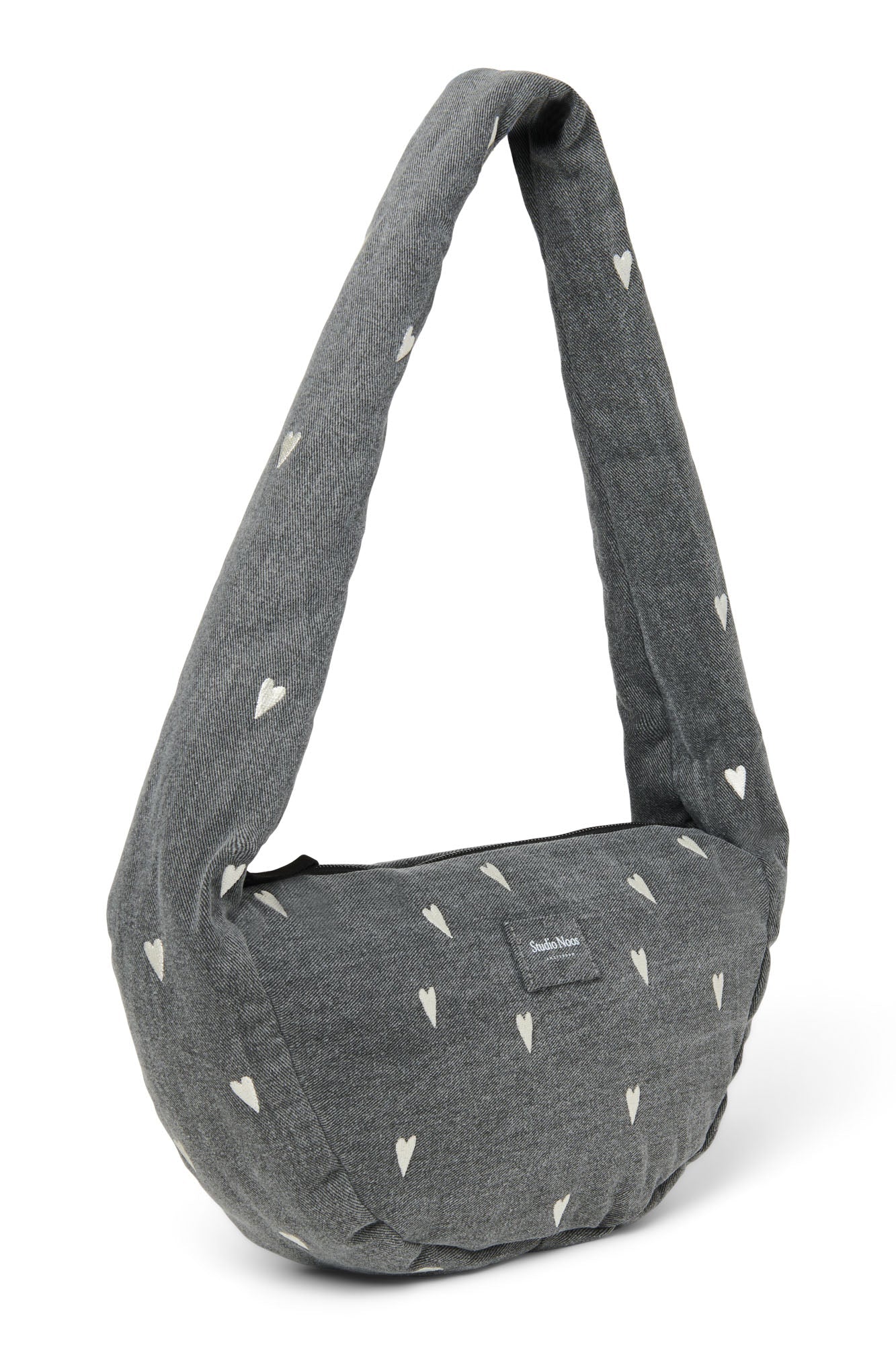 Mini crossbody taška STUDIO NOOS Grey Denim Hearts | Stylové doplňky pro děti a ženy | Lavly.cz