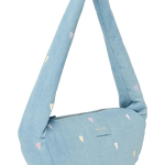 Mini crossbody taška STUDIO NOOS Light Blue Hearts Denim | Lavly.cz