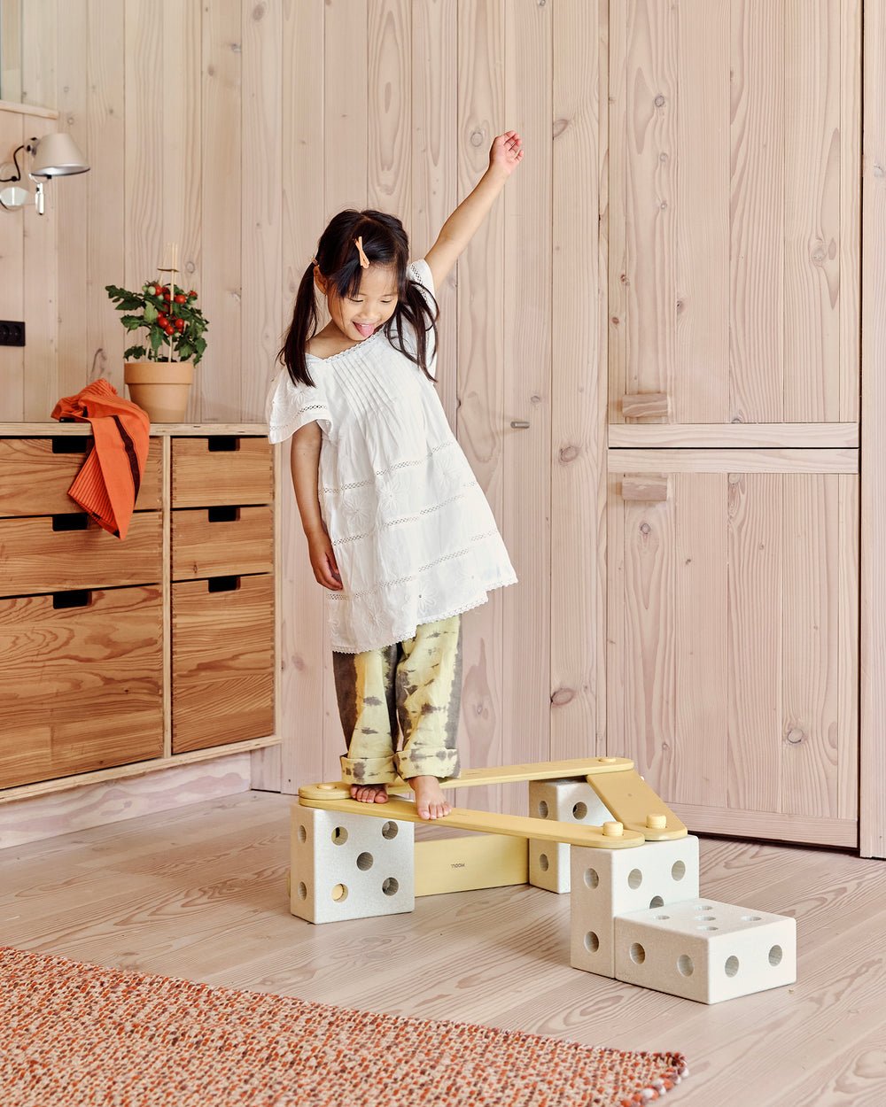 MODU Balanční dráha Ocean Sand Grey / Honey Yellow | Stylové doplňky pro děti a ženy | Lavly.cz