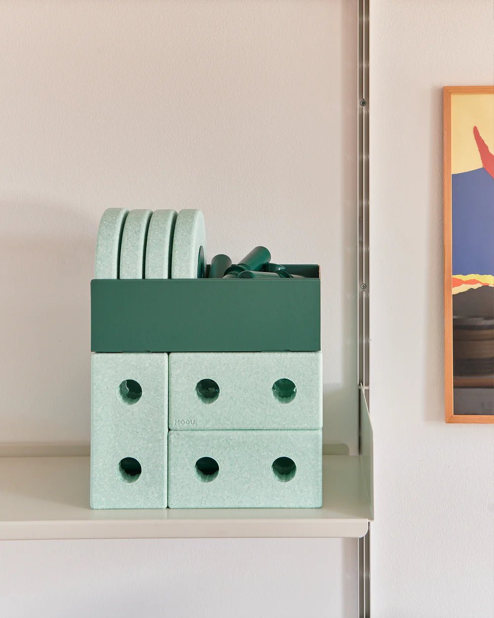 MODU Chodítko 3v1 Baby Walker Ocean Mint / Forest Green | Lavly.cz