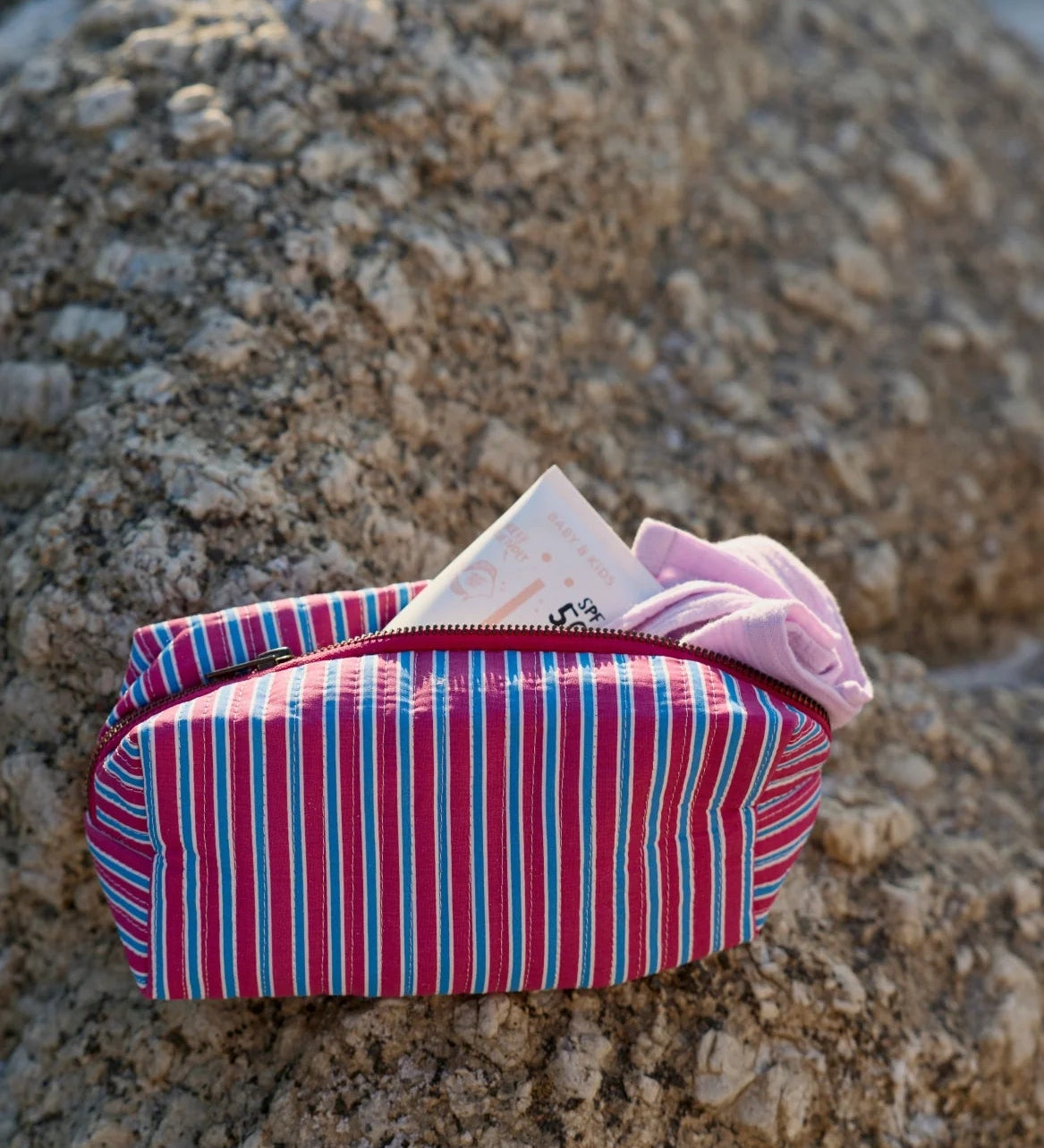Multifunkční taška Pouch STUDIO NOOS Raspberry Poplin Striped | Lavly.cz