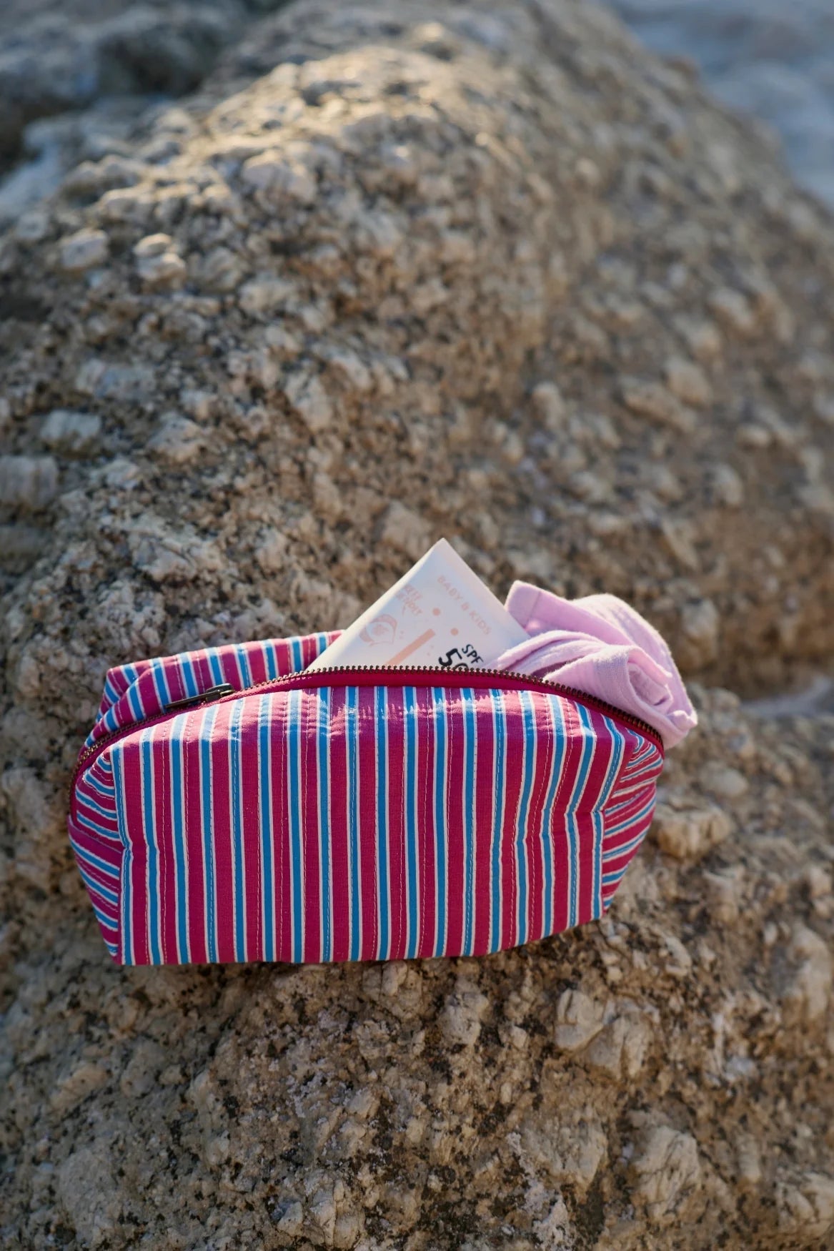 Multifunkční taška Pouch STUDIO NOOS Raspberry Poplin Striped | Lavly.cz