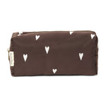 Multifunkční taška STUDIO NOOS Pouch Brown Hearts Puffy | Lavly.cz