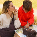 Multifunkční taška STUDIO NOOS Pouch Brown Hearts Puffy | Lavly.cz