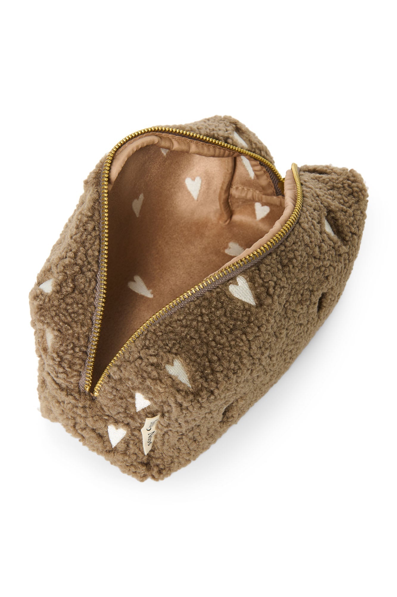 Multifunkční taška STUDIO NOOS Pouch Brown Teddy Hearts | Stylové doplňky pro děti a ženy | Lavly.cz