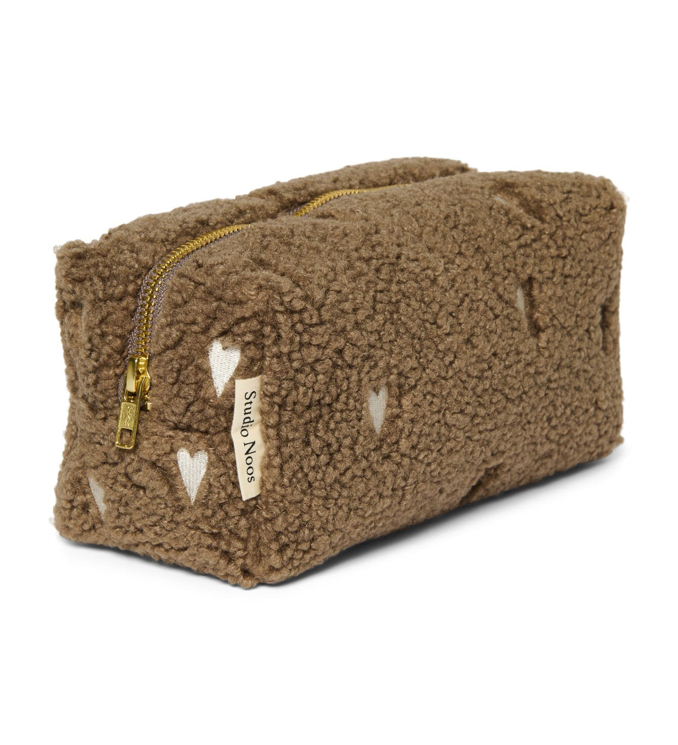 Multifunkční taška STUDIO NOOS Pouch Brown Teddy Hearts | Stylové doplňky pro děti a ženy | Lavly.cz