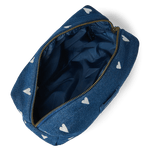 Multifunkční taška STUDIO NOOS Pouch Dark Blue White Hearts Denim | Lavly.cz