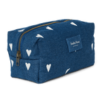 Multifunkční taška STUDIO NOOS Pouch Dark Blue White Hearts Denim | Lavly.cz