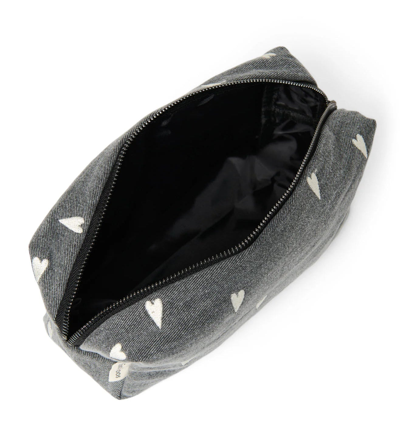 Multifunkční taška STUDIO NOOS Pouch Grey Denim Hearts | Lavly.cz