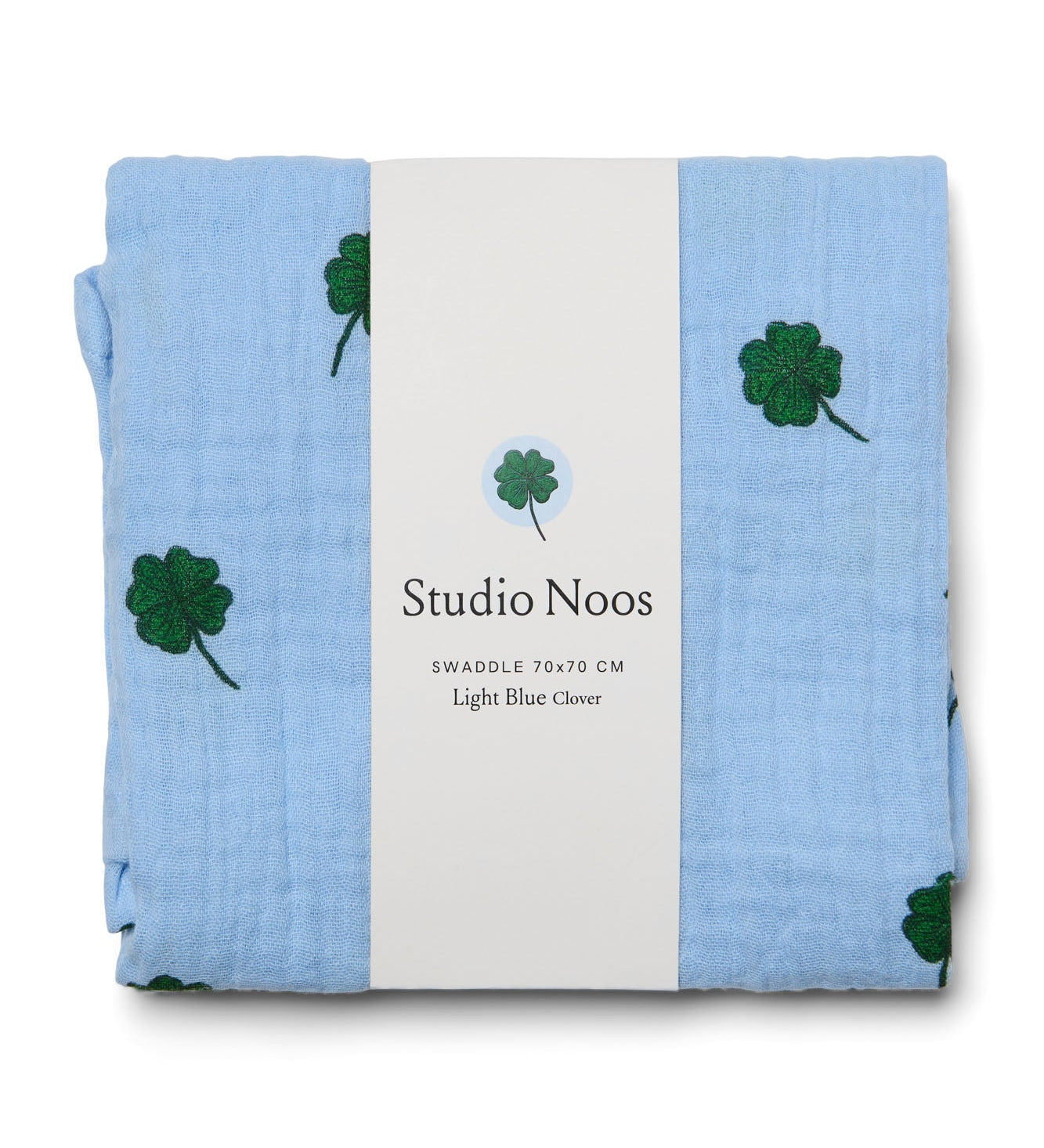 Mušelínová plena STUDIO NOOS Light Blue Clover | Stylové doplňky pro děti a ženy | Lavly.cz