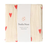 Mušelínová plena STUDIO NOOS Neutral Hearts | Stylové doplňky pro děti a ženy | Lavly.cz
