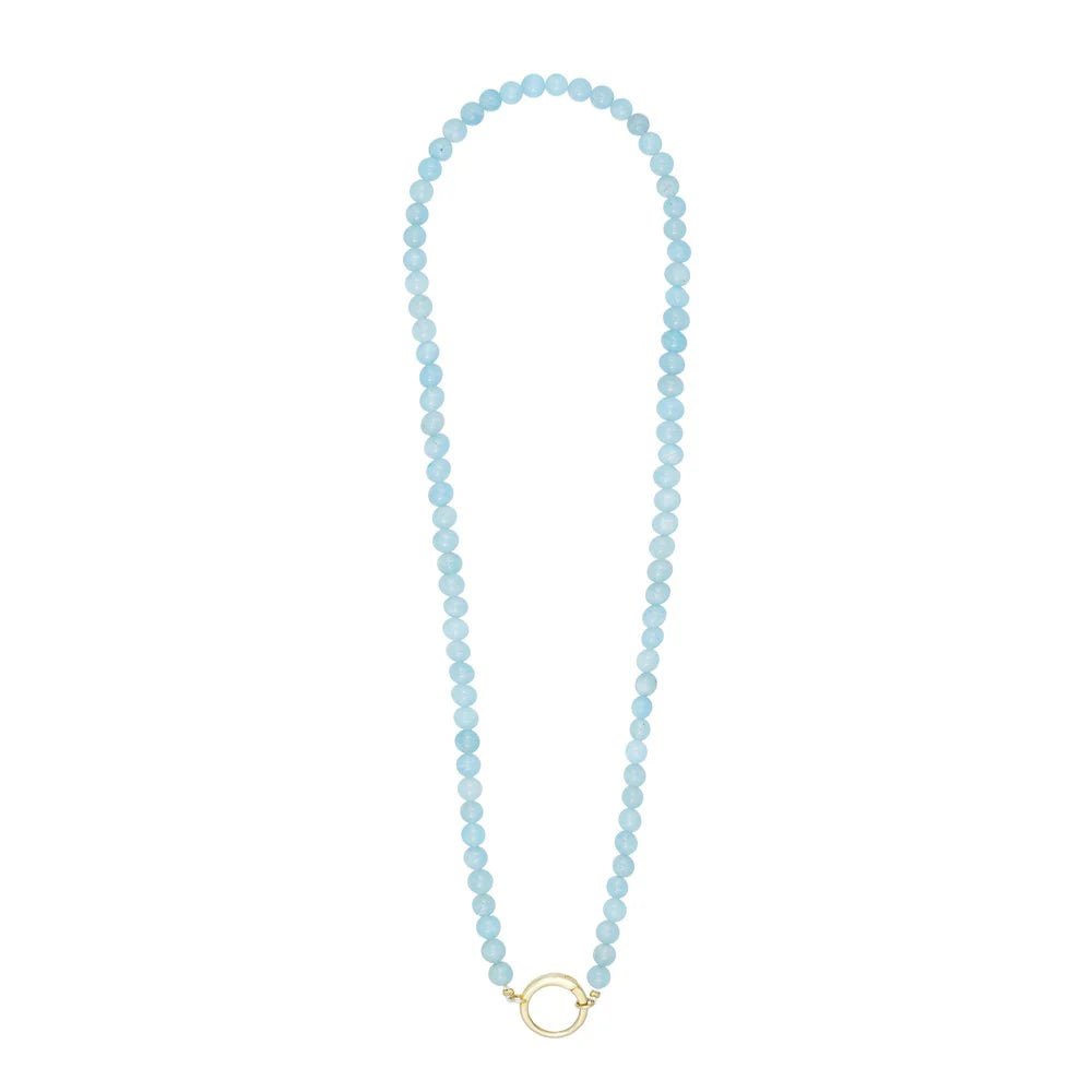 Náhrdelník DESIGN LETTERS Aquamarine | Lavly.cz