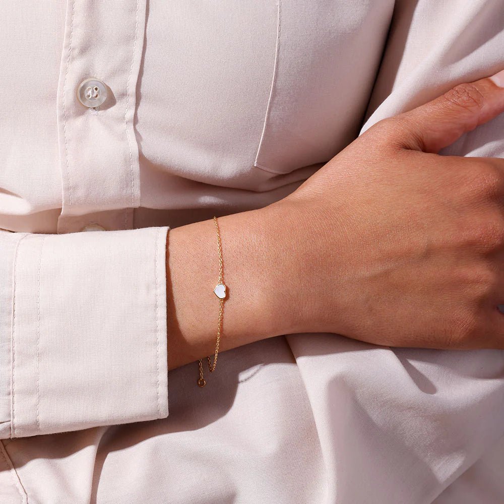 Náramek DESIGN LETTERS Little Big Love Perleť | Lavly.cz