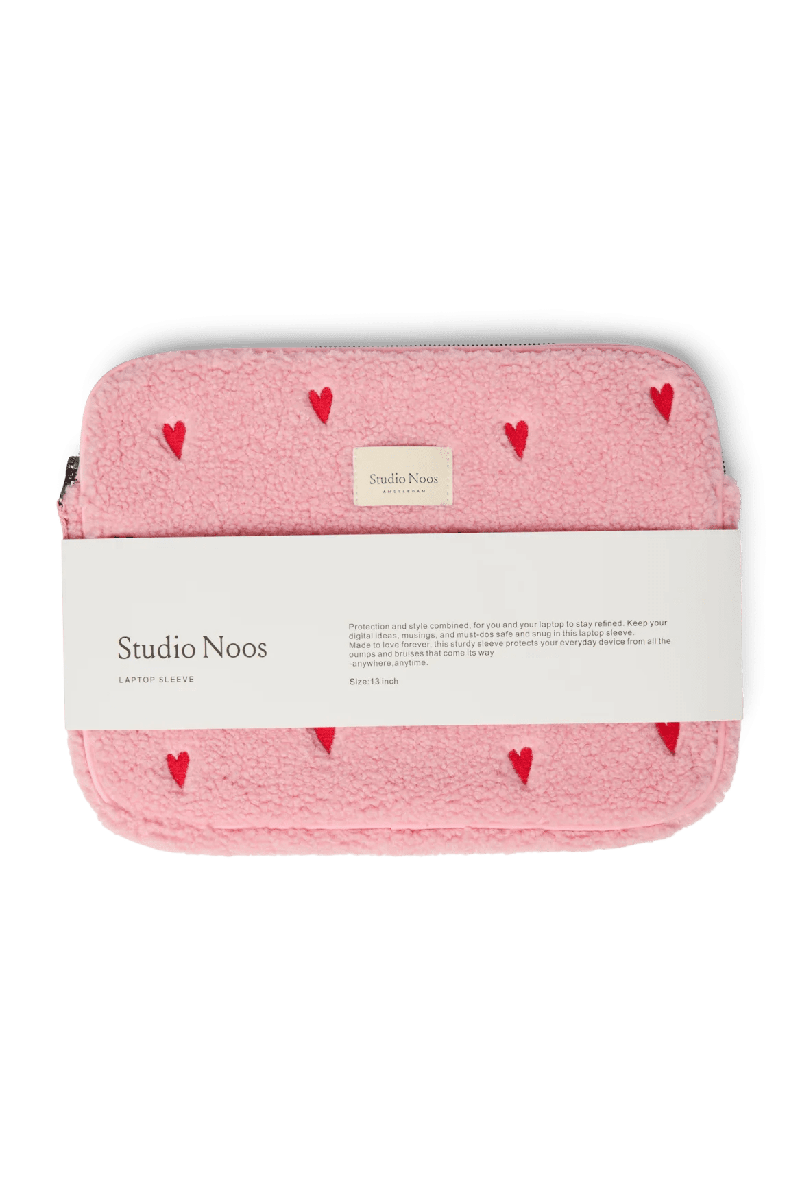 Obal na notebook STUDIO NOOS Light Pink Teddy Hearts | Lavly.cz