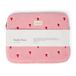 Obal na notebook STUDIO NOOS Light Pink Teddy Hearts | Lavly.cz