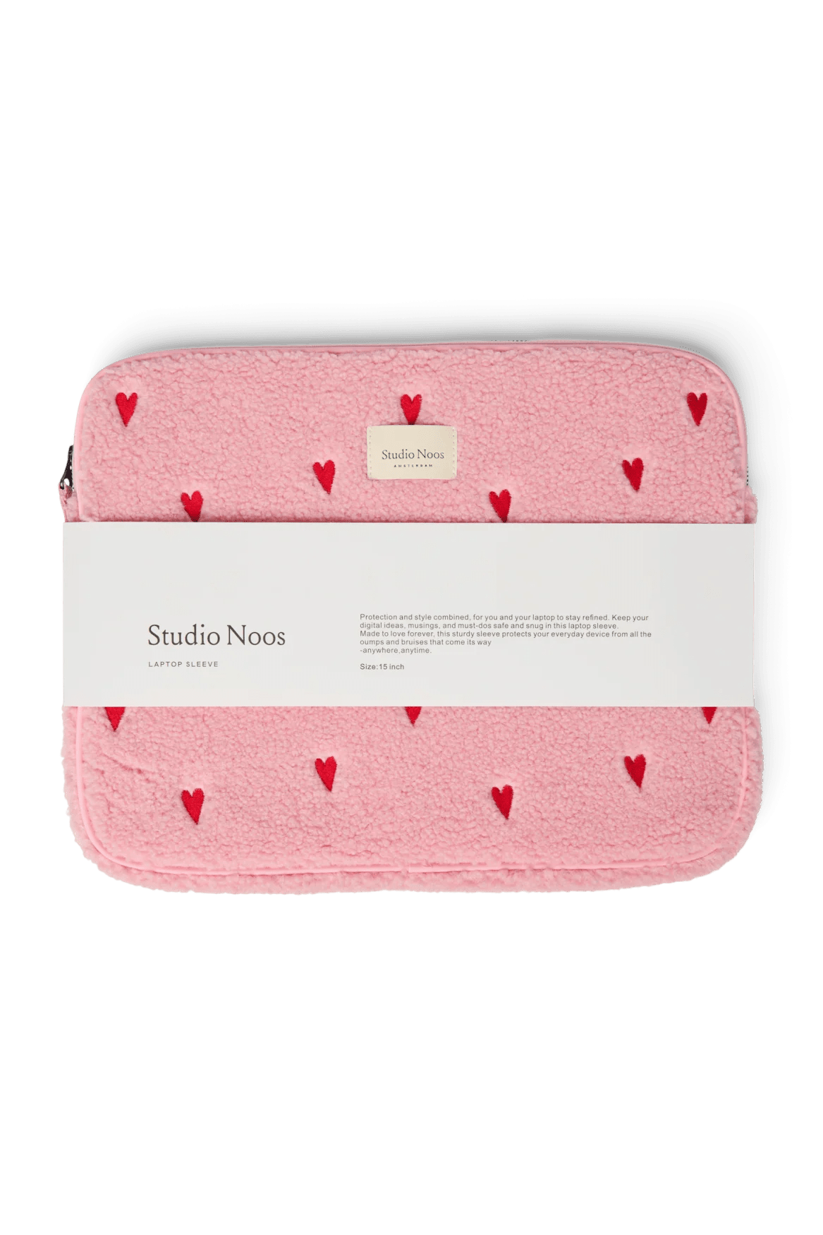 Obal na notebook STUDIO NOOS Light Pink Teddy Hearts | Lavly.cz
