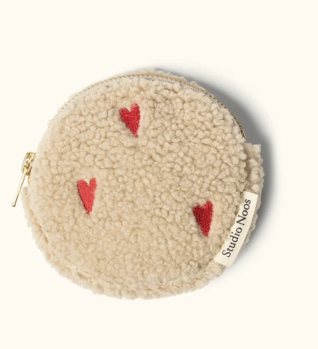Peněženka STUDIO NOOS Teddy Ecru Hearts | Lavly.cz