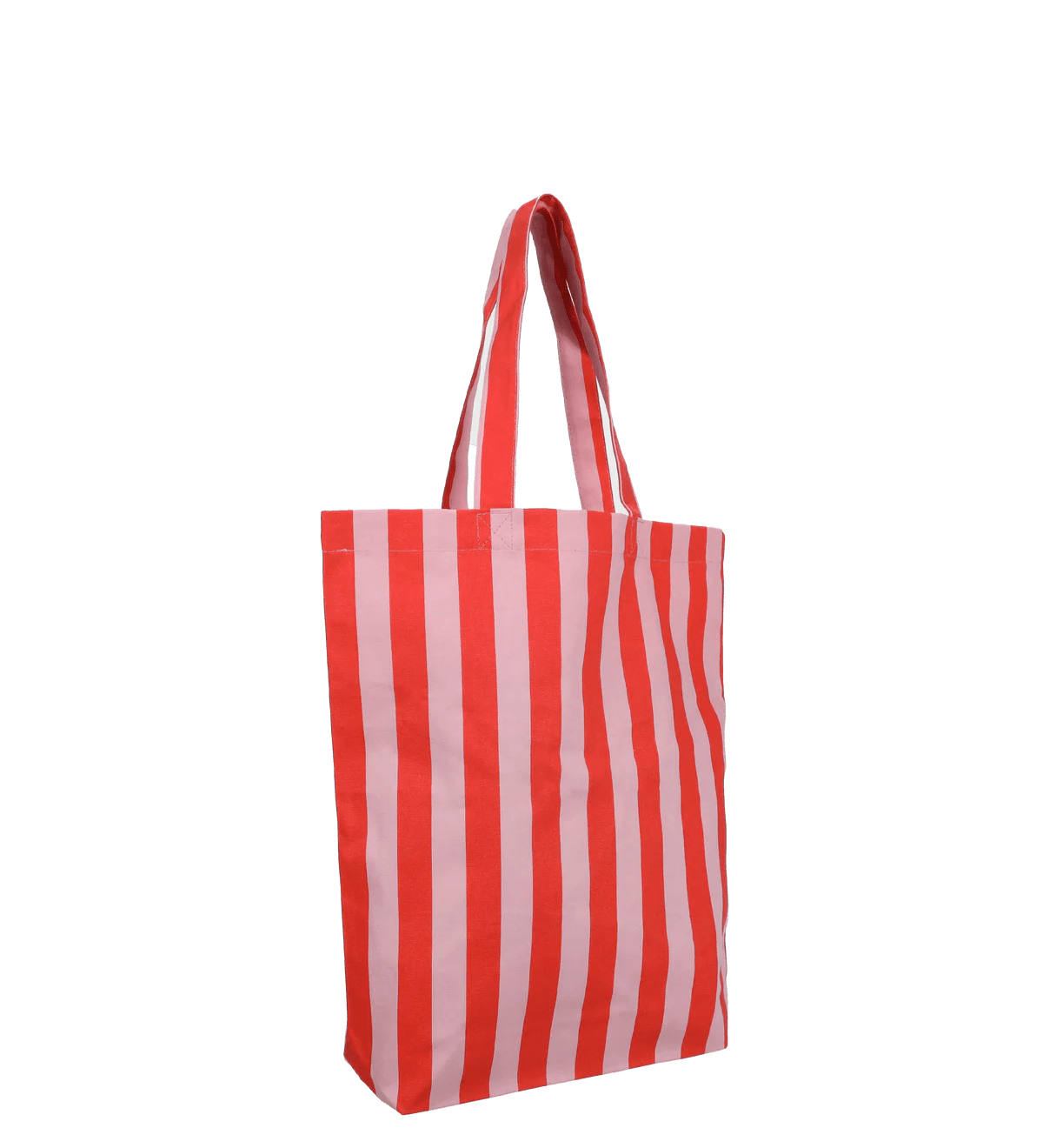 Plátěná taška KADO DESIGN Stripes Poppy Red + Litchi | Lavly.cz