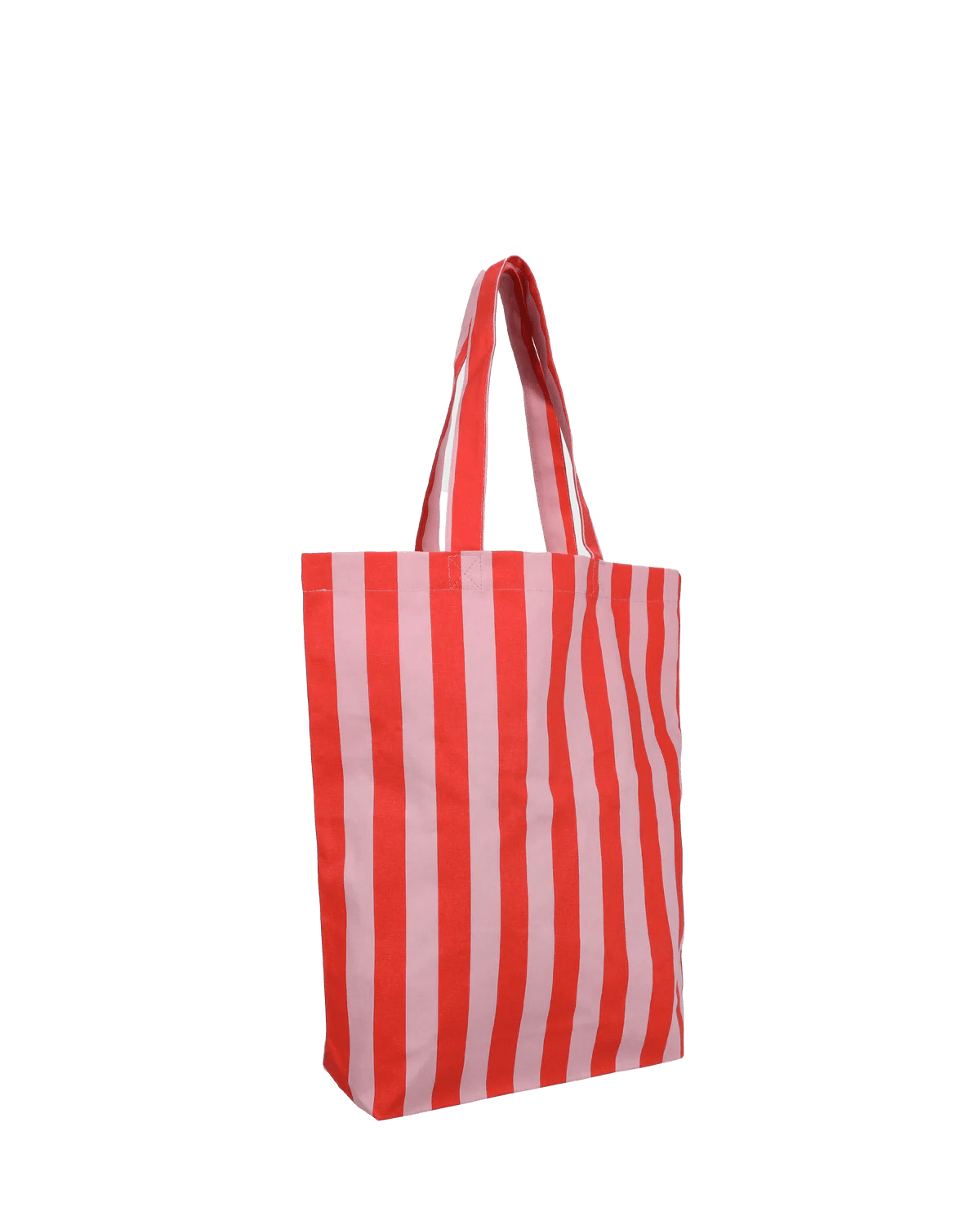Plátěná taška KADO DESIGN Stripes Poppy Red + Litchi | Lavly.cz